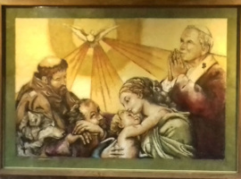 Il grande quadro “La Sacra Famiglia”